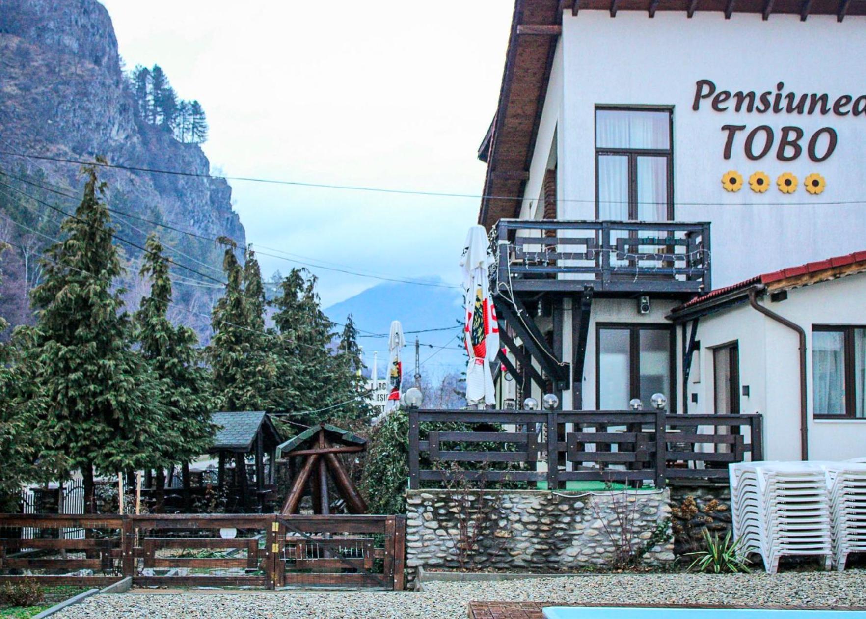 Pensiunea Tobo Baia de Fier Esterno foto